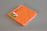 Серветки 3-шарові (насичений колір, оранжевий) (20 шт.)