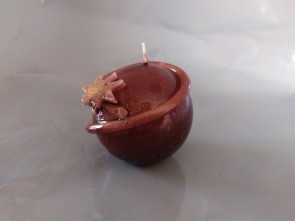 Свічка "Куля" коричнева (1 шт.)