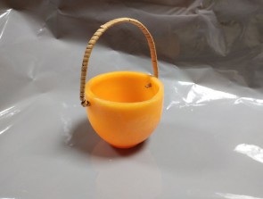 Свічка "Корзина" оранжева (1 шт.)