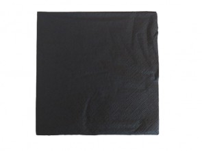 Серветки паперові "BRAUN" чорні (20 шт.)
