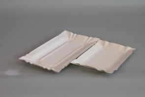 Тарілка паперова прямокутна (100 шт.)