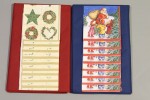 Набір святковий новорічний (скатертина - 1 шт., серветки - 12 шт., бордовий) (1 комплект)