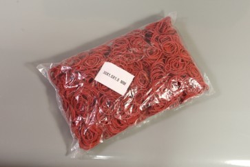 Rubber band. (Ø80mm, 1,5 mm, red) (1 kg)