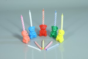 A candle for a cake "Bear" (10 pcs.)